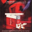 1964 York Cigarettes Ad "Noble, majestic. Rich"
