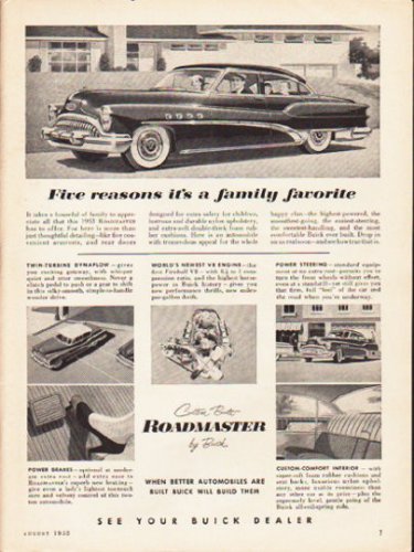 1953 Buick Ad "Five reasons" ... (model year 1953)  2581