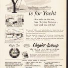 1953 Chrysler Airtemp Ad "Y is for Yacht"  2608
