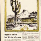 1953 Monsanto Ad "Western colors for Western homes"  2630