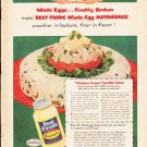 1953 Best Foods Ad "Whole Eggs"  2640