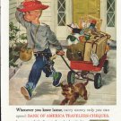 1961 Bank of America Ad "Whenever you leave home"  2647
