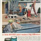 1961 Benjamin Moore Ad "A little MOORE paint"  2660