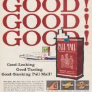 1961 Pall Mall Cigarettes Ad "Taste Pall Mall"  2696