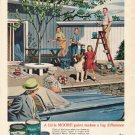 1961 Benjamin Moore Ad "A little MOORE paint"  2707
