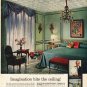 1961 Johns-Manville Ad "Imagination hits the ceiling!"  2708