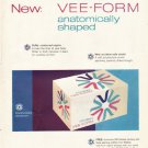 1961 Modess Ad "anatomically shaped"  2719
