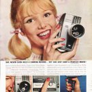 1962 Revere Movie Camera Ad "a perfect movie"  2722