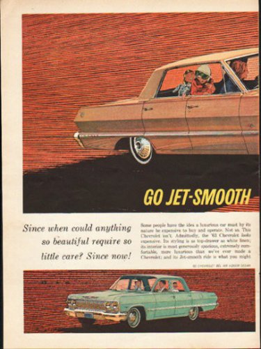 1963 Chevrolet Ad "Go Jet-Smooth" ~ (model year 1963)  2742