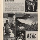 1962 British Overseas Airways Corporation Ad "Jet Bridge"  2772
