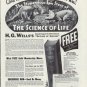 1937 Literary Guild Of America, The Science Of Life, Ad