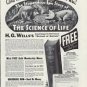 1937 Literary Guild Of America, The Science Of Life, Ad