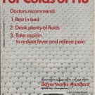 1967 Bayer Aspirin Ad "For Colds Or Flu"