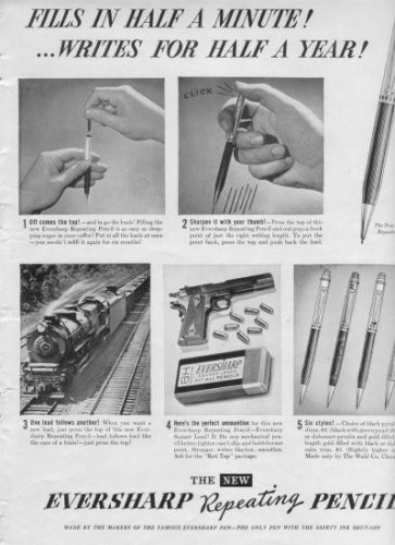 1937 Eversharp Repeating Pencil Ad