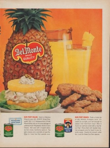 1960 Del Monte "Sun Fest Salad" Ad