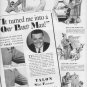 1937 Talon Slide Fastener "One Pants Man" Ad