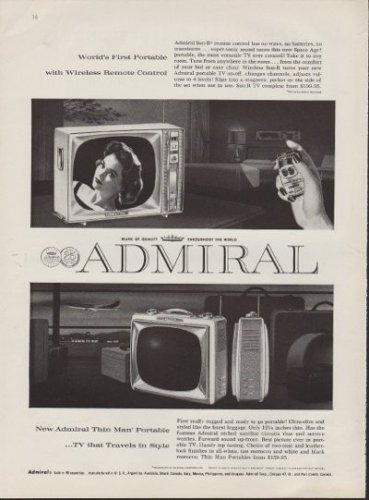 1959 Admiral Portable Televisions Ad