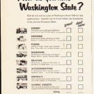 1953 Washington State Ad "How do you rate Washington State"