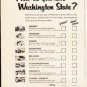 1953 Washington State Ad "How do you rate Washington State"