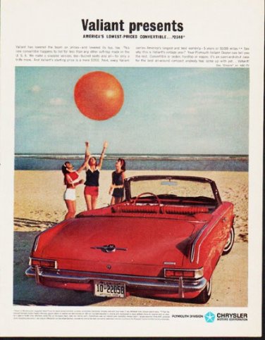 1963 Chrysler Ad "Valiant presents" ... (model year 1963)