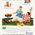1957 Du Pont Ad "Let's have a picnic"