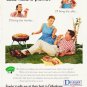 1957 Du Pont Ad "Let's have a picnic"
