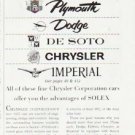 1957 Solex Safety Glass Ad "Why you should have Solex"