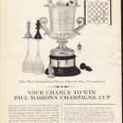 1962 Paul Masson Ad "Your chance"