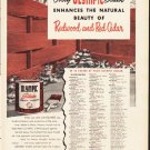 1953 Olympic Stain Ad "Redwood and Red Cedar"
