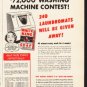 1953 White King Soap Ad "Win"