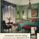 1961 Johns-Manville Ad "Imagination hits the ceiling!"