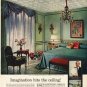 1961 Johns-Manville Ad "Imagination hits the ceiling!"
