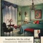1961 Johns-Manville Ad "Imagination hits the ceiling!"