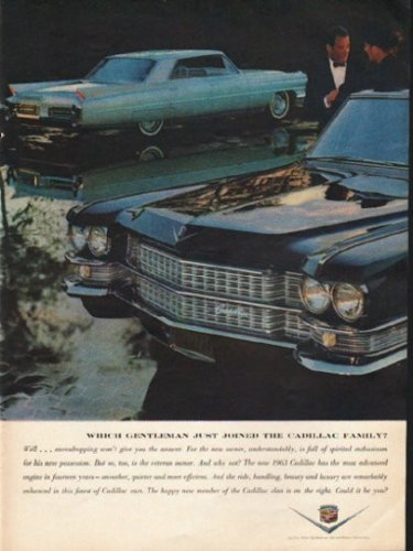 1963 Cadillac Ad "Which Gentleman" ~ (model year 1963)