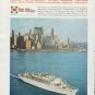 1961 Moore-McCormack Lines Ad "Much More w/ Moore-McCormack"