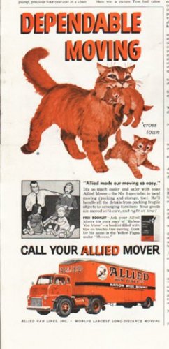 1958 Allied Van Lines Ad "Dependable Moving"