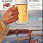 1958 Schlitz Beer Ad "Move up"