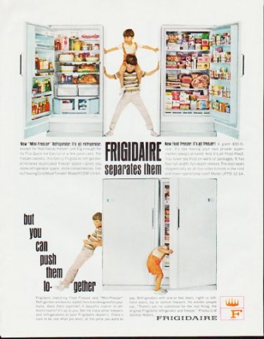 1964 Frigidaire Ad "Frigidaire separates them"