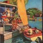 1953 United States Brewers Foundation Ad "Picnic on the Bay"