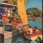 1953 United States Brewers Foundation Ad "Picnic on the Bay"