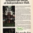 1976 Pennfine Grass Ad "Independence Hall"