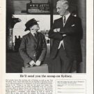 1962 Qantas Ad "He'll send you the scoop"
