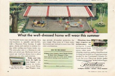 1961 Flexalum Ad "well-dressed home"
