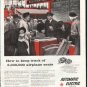 1958 Automatic Electric Ad "How to keep track"