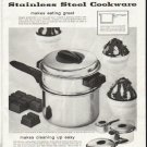 1958 Flint Cookware Ad "makes eating great"