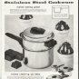 1958 Flint Cookware Ad "makes eating great"