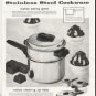 1958 Flint Cookware Ad "makes eating great"