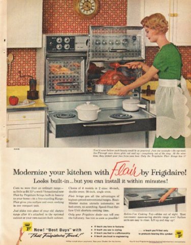 1961 Frigidaire Ad "Modernize your kitchen"