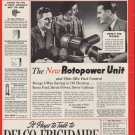 1937 Delco-Frigidaire Oil Heating "Rotopower" Ad