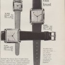 1959 Doxa Grafic Watch Ad "The Face You Can Trust"